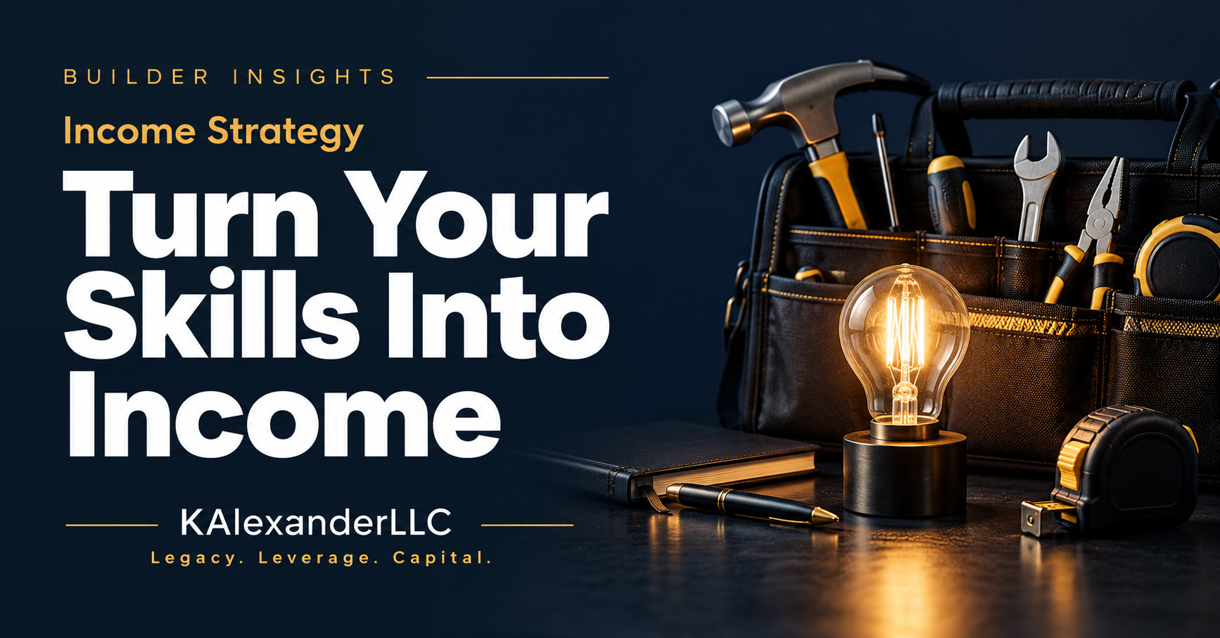 How to Turn an Existing Skill Into an Additional Income Stream — Builder Insights by KAlexanderLLC