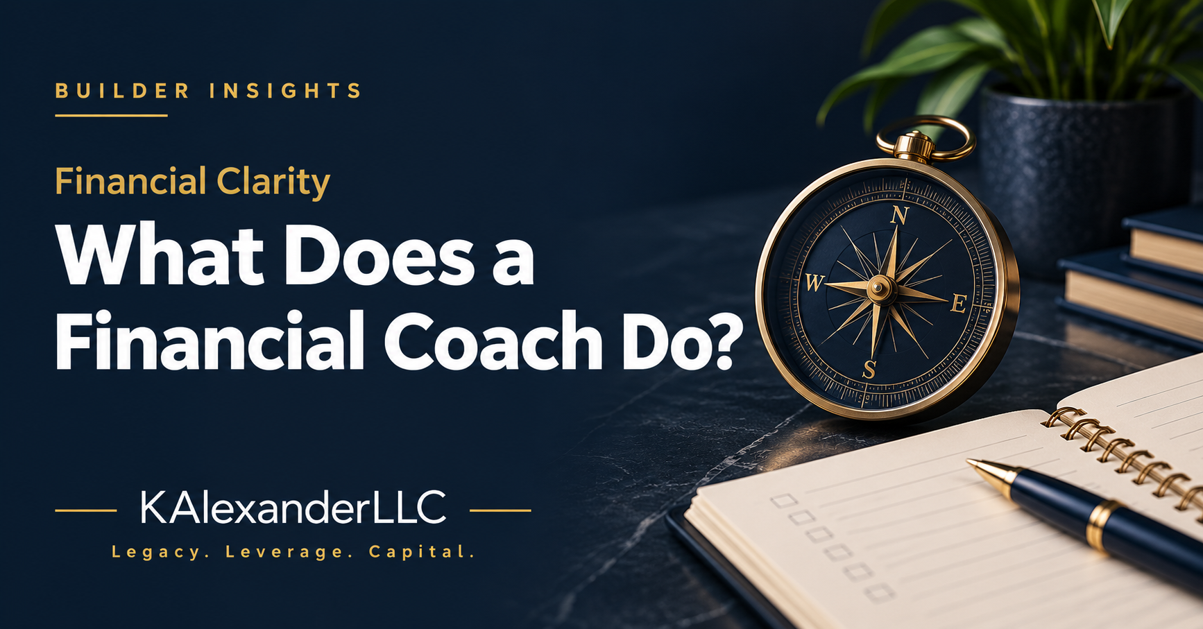What Does a Financial Coach Do—and When Should You Hire One? — Builder Insights by KAlexanderLLC
